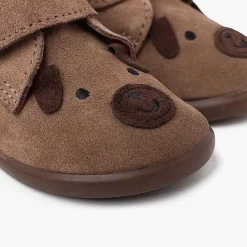 Botas<Pisamonas Bota Serraje Perrito Cierre Adherente