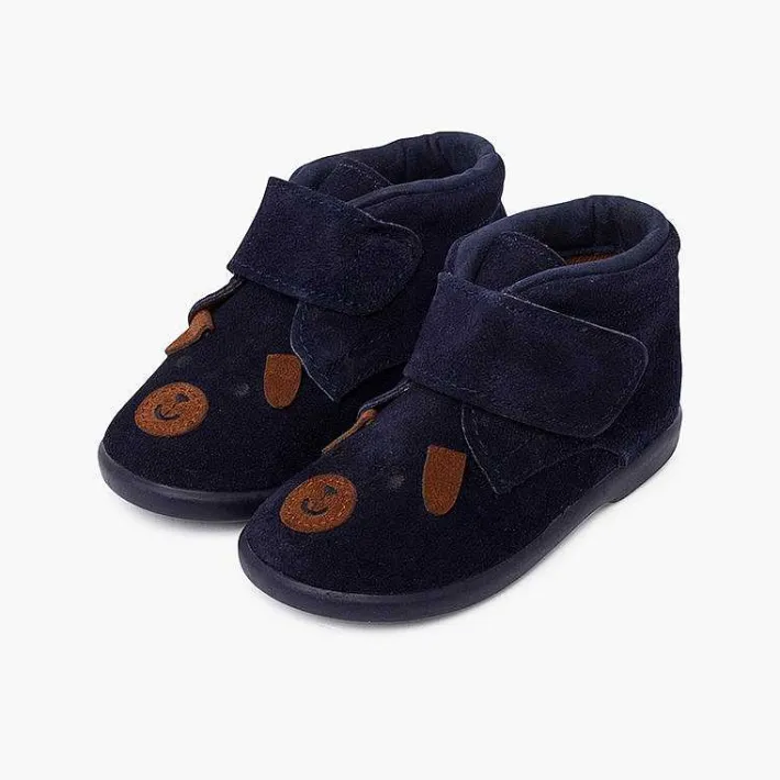 Botas<Pisamonas Bota Serraje Perrito Cierre Adherente