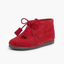 Botas<Pisamonas Bota Serraje Picado Y Borlas