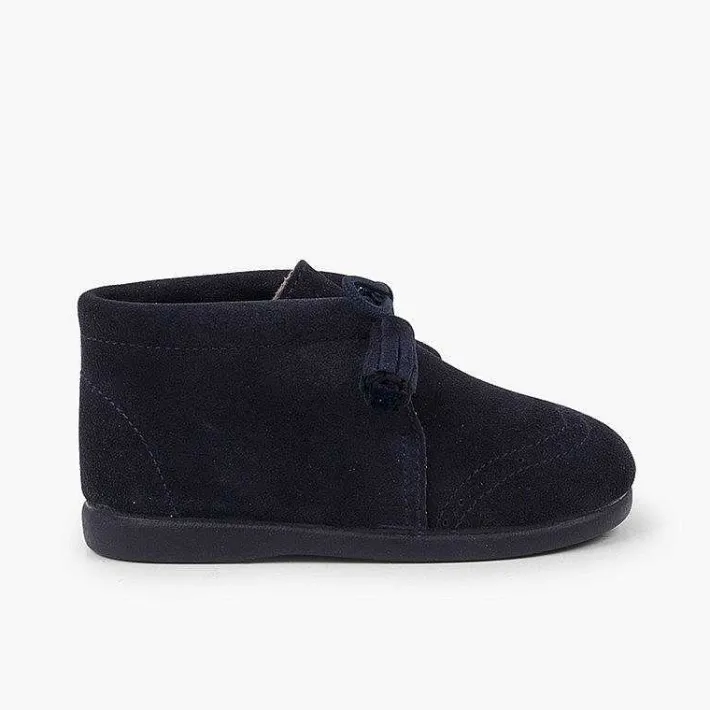 Botas<Pisamonas Bota Serraje Picado Y Borlas