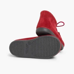 Botas<Pisamonas Bota Serraje Picado Y Borlas