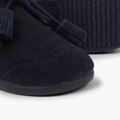 Botas<Pisamonas Bota Serraje Picado Y Borlas
