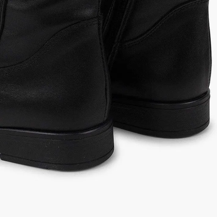 Botas<Pisamonas Botas Altas Piel Niña Y Mujer Cana Ancha