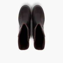 Botas<Pisamonas Botas Altas Piel Niña Y Mujer Cana Ancha