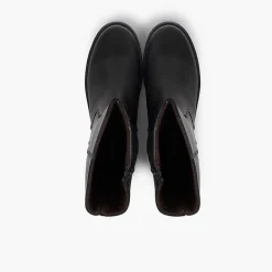 Botas<Pisamonas Botas Altas Piel Niña Y Mujer Cana Ancha