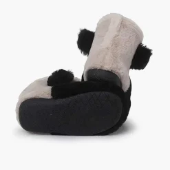 Zapatillas Casa<Pisamonas Botas Casa Panda Niños Color Blanco Y Negro