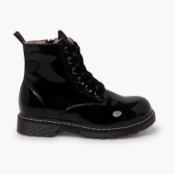 Botas<Pisamonas Botas Cordones Terciopelo Tipo Charol Garvalin