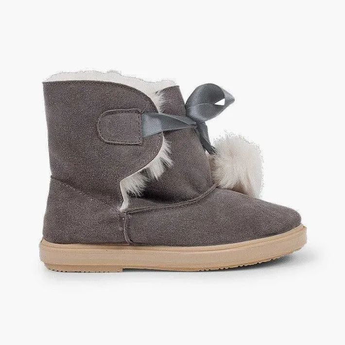 Botas<Pisamonas Botas Esquimales Niña Con Pompones