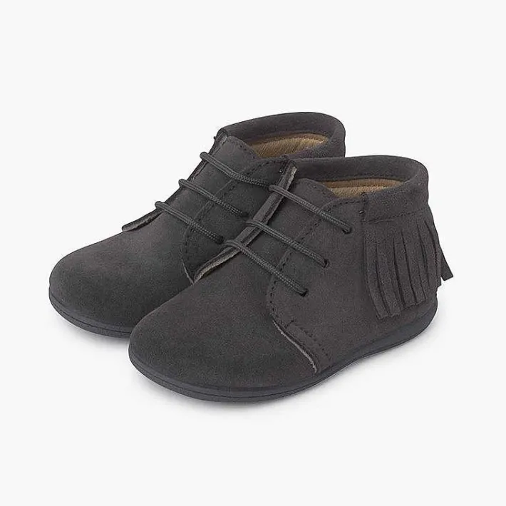Botas<Pisamonas Botas Flecos Cordones Primeros Pasos
