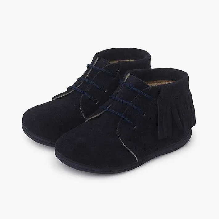 Botas<Pisamonas Botas Flecos Cordones Primeros Pasos