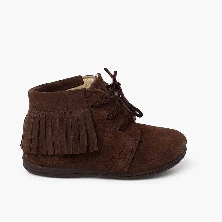 Botas<Pisamonas Botas Flecos Cordones Primeros Pasos