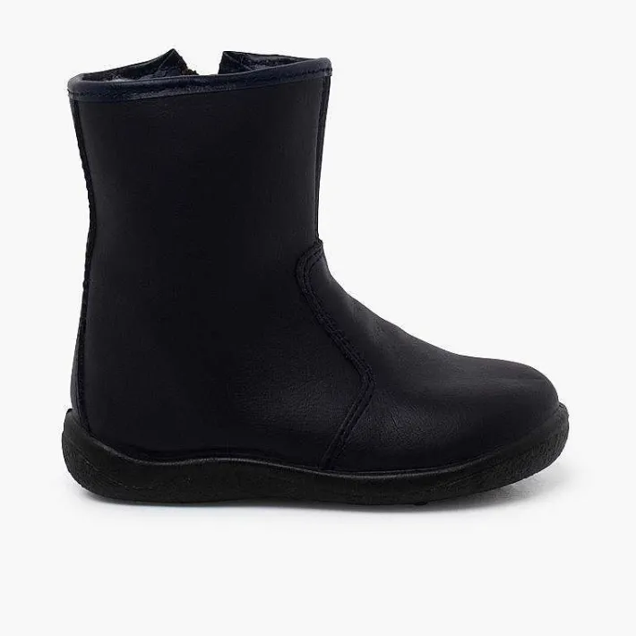 Botas<Pisamonas Botas Lisas Piel Lavable Niños
