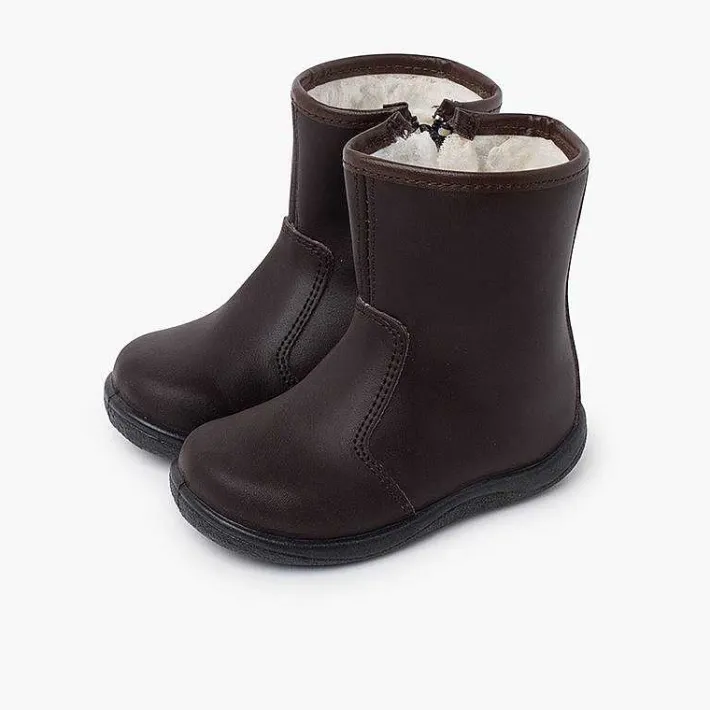 Botas<Pisamonas Botas Lisas Piel Lavable Niños