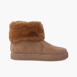 Botas<Pisamonas Botas Niña Cuello Vuelto Pelo Con Cremallera