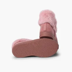 Botas<Pisamonas Botas Niña Cuello Vuelto Pelo Con Cremallera