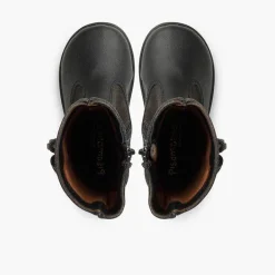 Botas<Pisamonas Botas Niña Piel Y Serraje Borlas