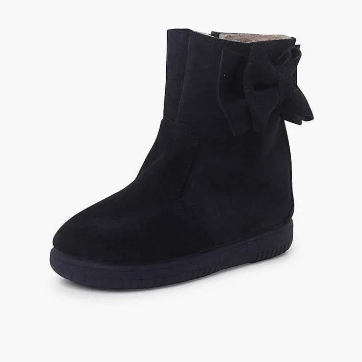 Botas<Pisamonas Botas Niña Serraje Lazo Lateral Grande