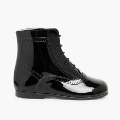 Botas<Pisamonas Botas Pascualas Para Niñas Charol