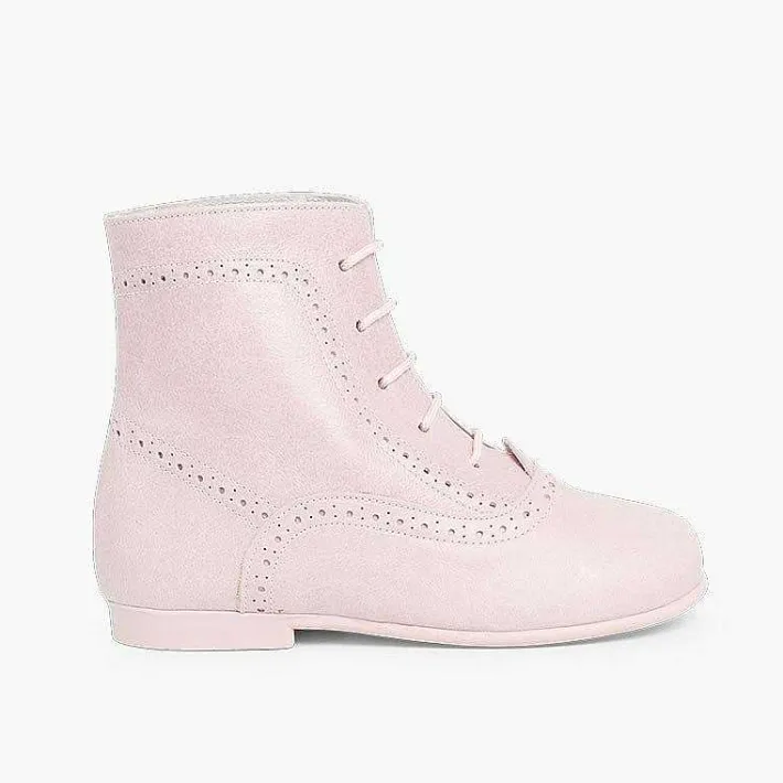 Botas<Pisamonas Botas Pascualas Para Niñas Piel
