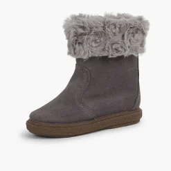 Botas<Pisamonas Botas Pelo Media Cana Con Cremallera