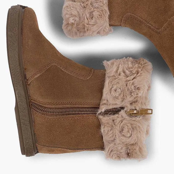 Botas<Pisamonas Botas Pelo Media Cana Con Cremallera