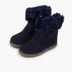 Botas<Pisamonas Botas Pelo Media Cana Con Cremallera