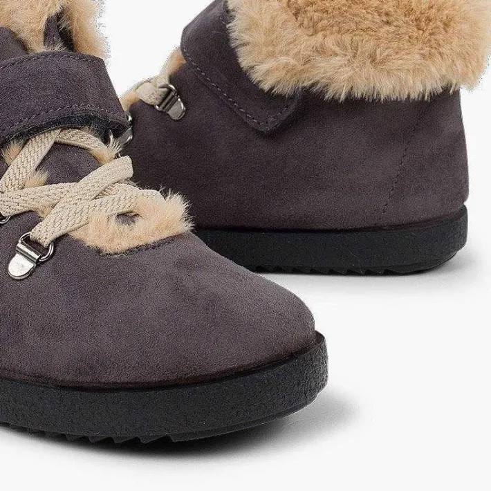 Botas<Pisamonas Botas Pelo Niños Cinta Adhesiva Suela Dentada