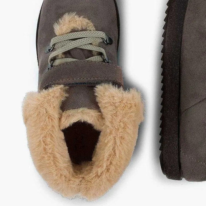 Botas<Pisamonas Botas Pelo Niños Cinta Adhesiva Suela Dentada