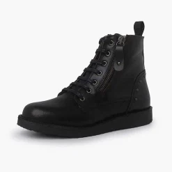 Botas<Pisamonas Botas Piel Y Tachuelas Con Doble Cremallera