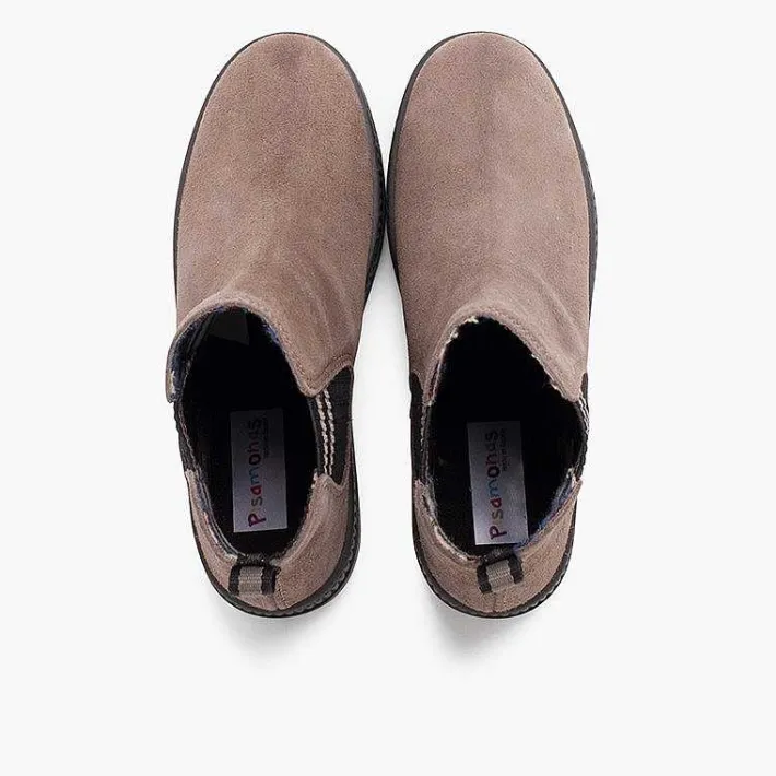 Botas<Pisamonas Botas Serraje Elastico Lateral Calcetin Rayas