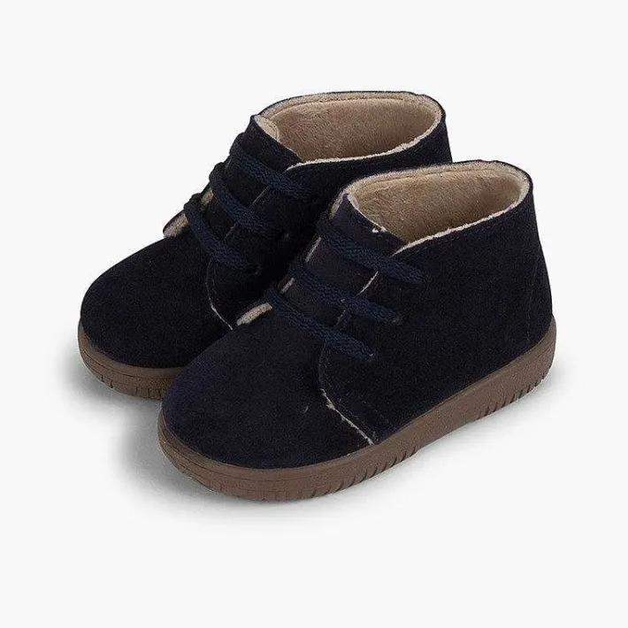 Botas<Pisamonas Botas Serraje Niños Cordones Intercambiables