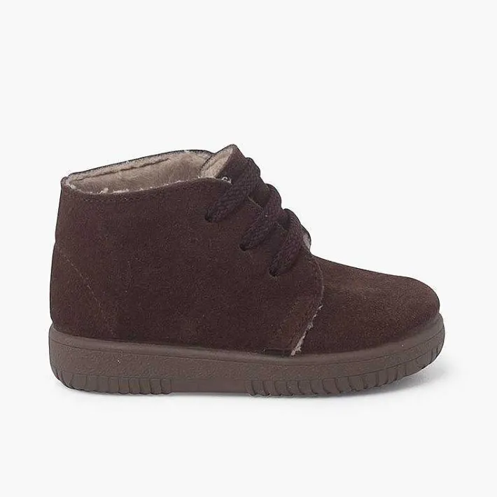 Botas<Pisamonas Botas Serraje Niños Cordones Intercambiables