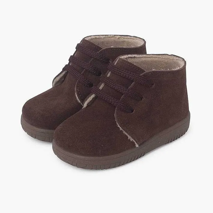 Botas<Pisamonas Botas Serraje Niños Cordones Intercambiables