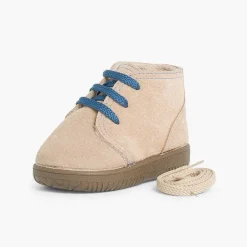 Botas<Pisamonas Botas Serraje Niños Cordones Intercambiables