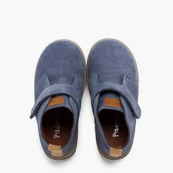 Botas<Pisamonas Botas Serraje Niños Suela Sport Tira Adherente