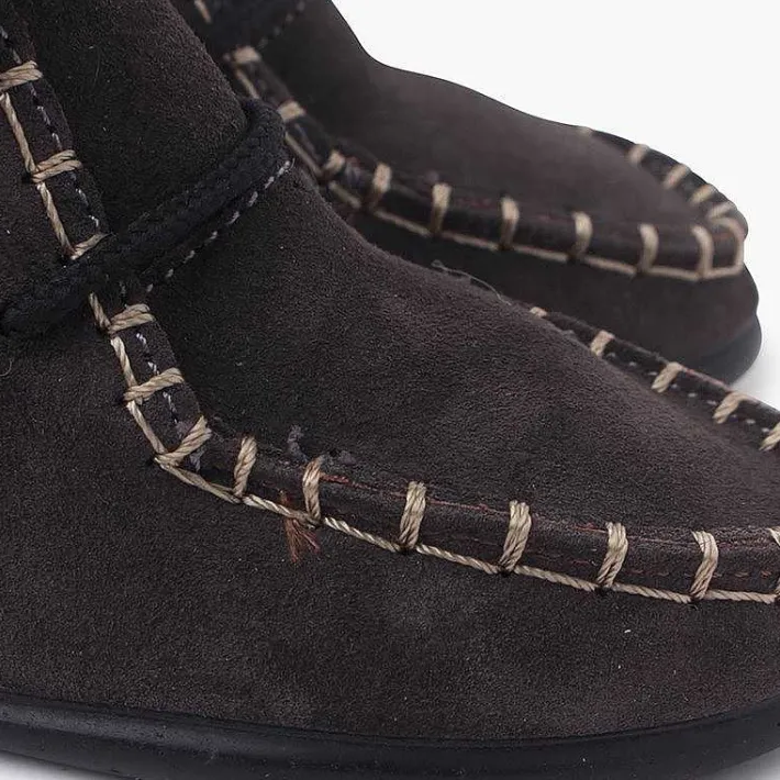 Botas<Pisamonas Botas Tipo Mohicanas Serraje Niños