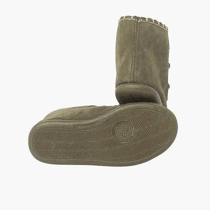 Botas<Pisamonas Botas Tipo Mohicanas Serraje Niños