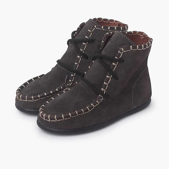 Botas<Pisamonas Botas Tipo Mohicanas Serraje Niños