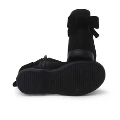 Botas<Pisamonas Botines Con Lazo Terciopelo Y Cremallera