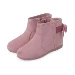 Botas<Pisamonas Botines Con Lazo Terciopelo Y Cremallera