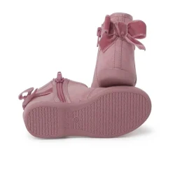 Botas<Pisamonas Botines Con Lazo Terciopelo Y Cremallera