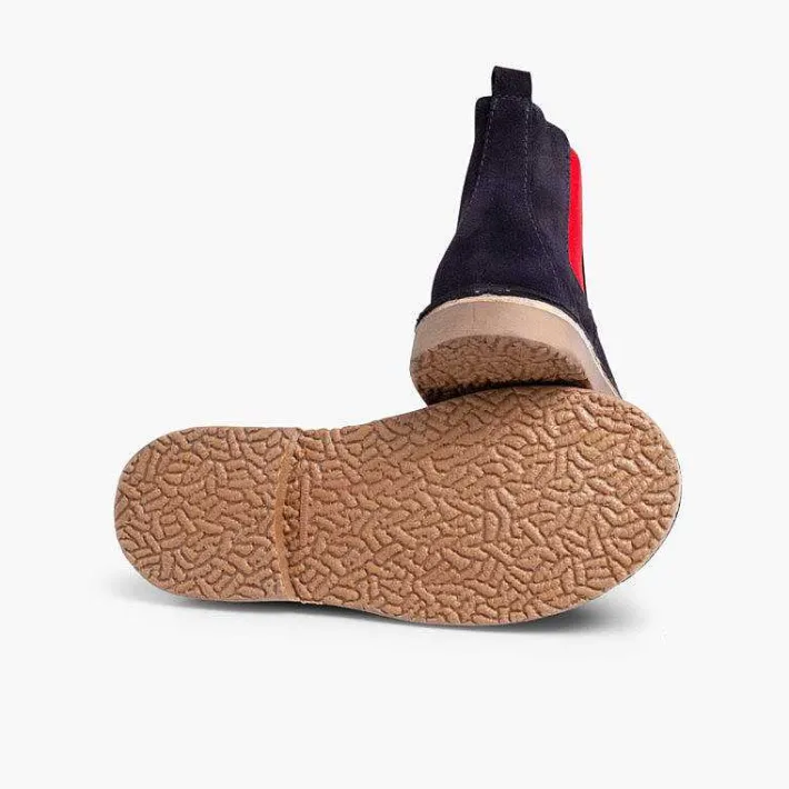 Botas<Pisamonas Botines De Serraje Chelsea Niños & Mujer Con Elastico De Colores