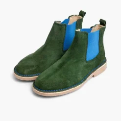 Botas<Pisamonas Botines De Serraje Chelsea Niños & Mujer Con Elastico De Colores