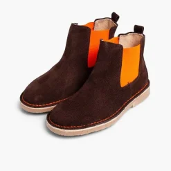 Botas<Pisamonas Botines De Serraje Chelsea Niños & Mujer Con Elastico De Colores