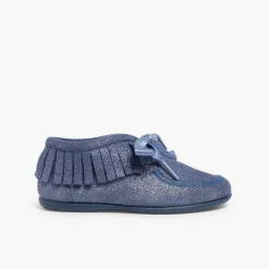 Botas<Pisamonas Botines Glitter Indios Con Flecos