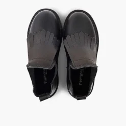 Botas<Pisamonas Botines Piel Niña Lengueta Flecos