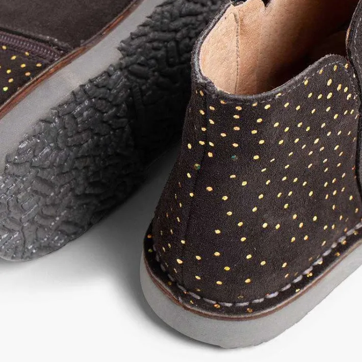 Botas<Pisamonas Botines Planos Con Topitos Brillantes