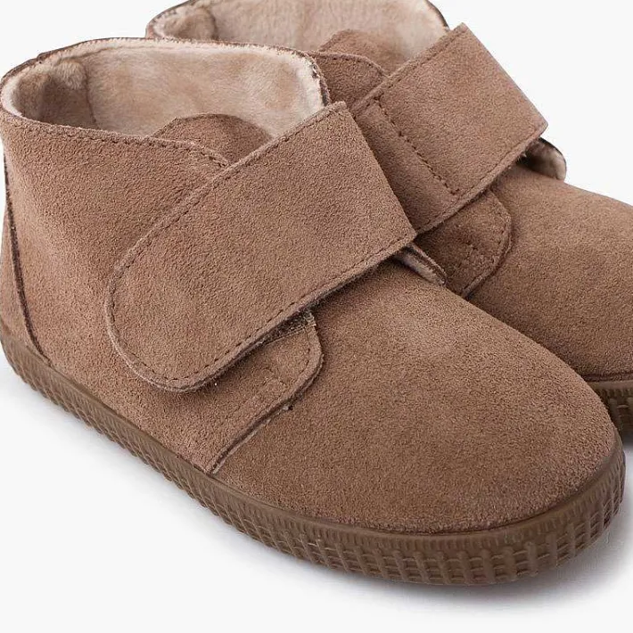 Botas<Pisamonas Botines Tira Ancha Adherente Forro Pelito
