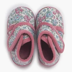 Zapatillas Casa<Pisamonas Botita Casa Flores Liberty Cierre Adherente Color Rosa