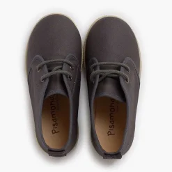 Botas<Pisamonas Botita Cuero Vegano Cordones